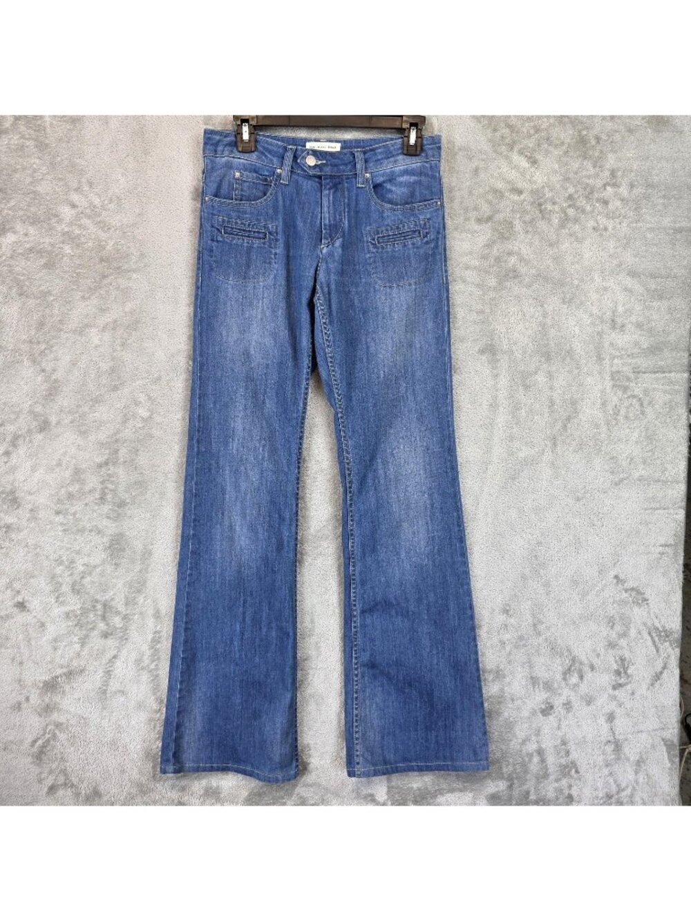 Isabel Marant Étoile Karl Flare Jeans Womens 38 Blue Med Wash Low Rise Stretch